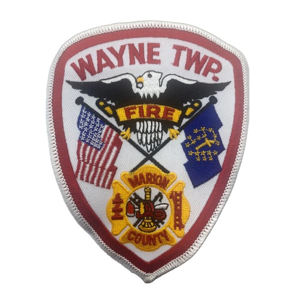 Wayne Twp Marion County Fire Department Patch Embroidered Vintage NOS - Picture 6 of 7